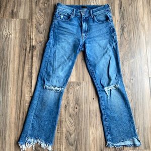 Mother The Insider Crop Step Fray 26